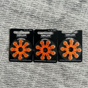 3-Pack of Kirkland Signature Hearing Aid Batteries (Batteries in Each Pack) NEW